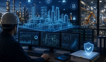Governança e compliance em projetos de Digital Twin e IA industrial