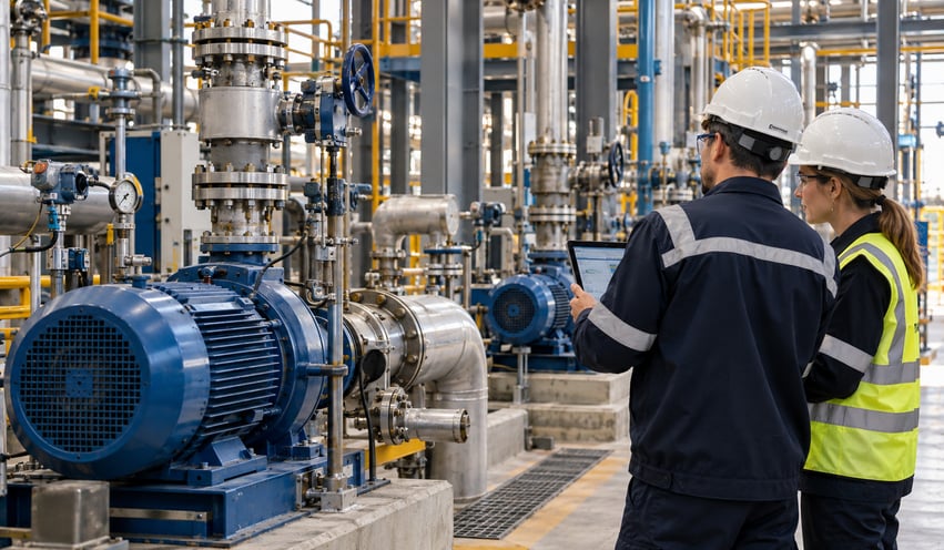 Inspeção de Equipamentos na Planta Industrial