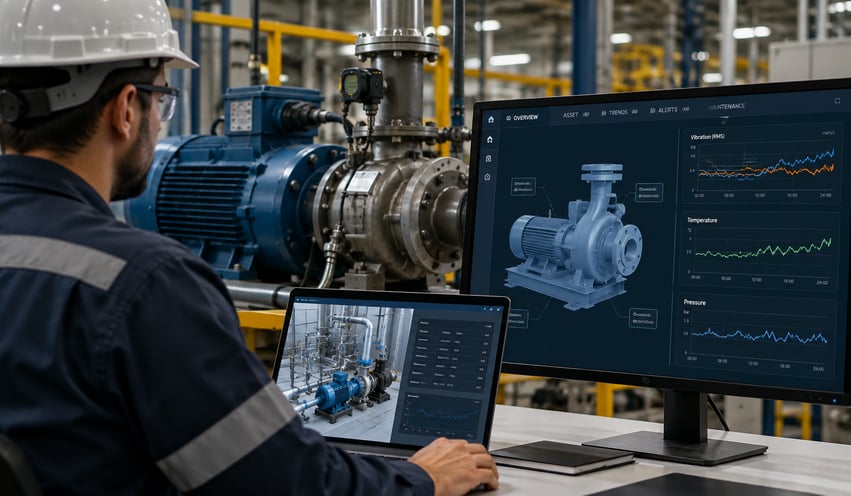Monitoramento industrial com gêmeo digital