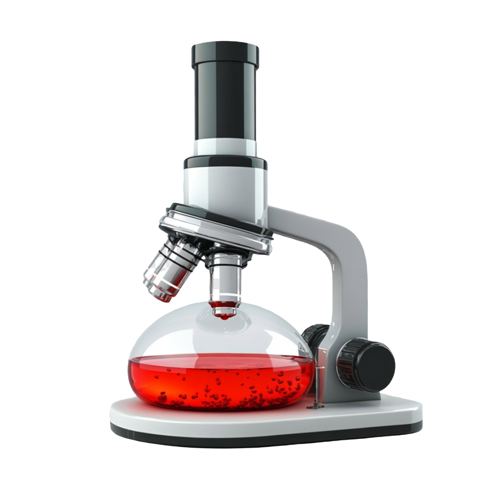 microscope-with-red-liquid-sample-scientific-research-lab-equipment